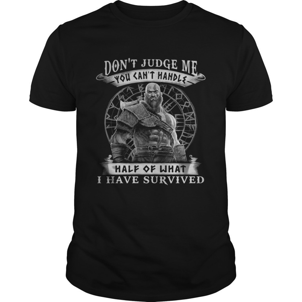 Vikings Dont Judge Me Survivor Quote Graphic T-Shirt